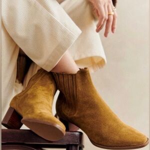 Sezane Johanne Ankle Tan Heeled Boots 41 / 10